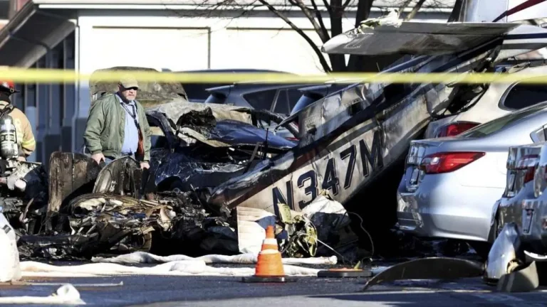 Plane with Five Onboard Crashes in Flames Near Pennsylvania Airport