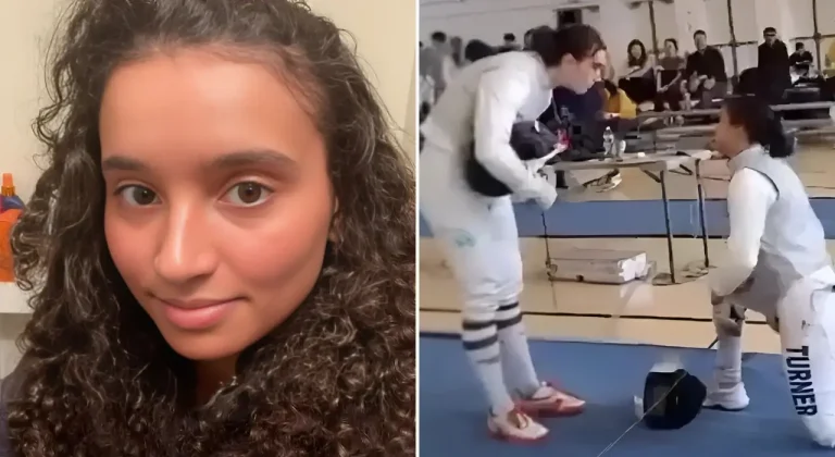 Female Fencer Receives award for courage after refusing to compete against trans athlete!