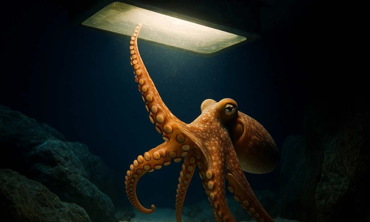 This Octopus Shut Down An Entire Aquarium And Caused Repeated Blackouts Leaving The Staff Baffled! (1)