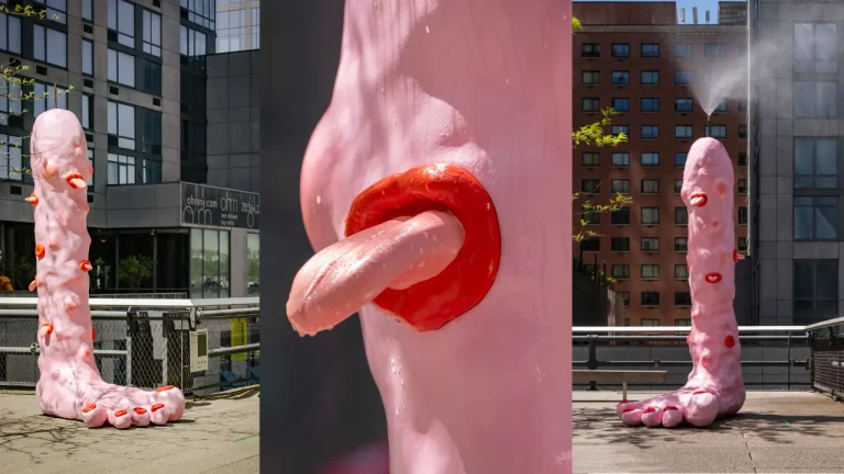 New York’s Pink Foot Fountain